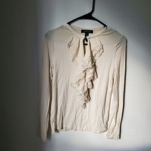 Off white long sleeve top